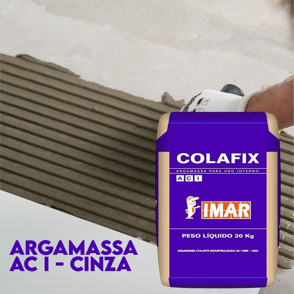 Argamassa Ambiente Interno Colafix AC I 20Kg Cinza em Oferta na Shopee