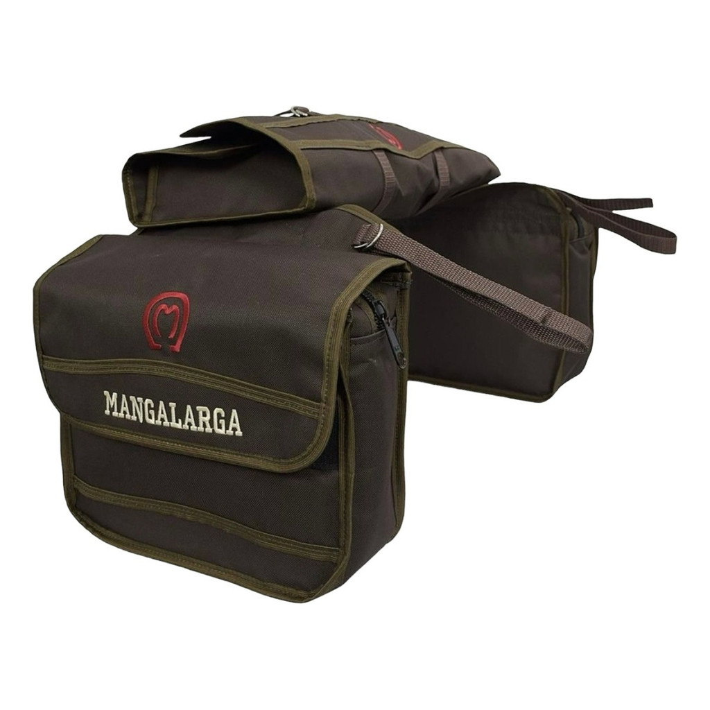 Alforge C/ Porta Capa Mangalarga De Lona Sela Arreio Cavalo
