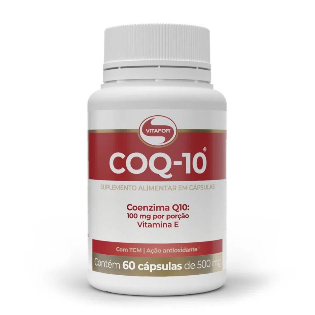 Coenzima Q10 100mg 60 Capsulas 500mg em Oferta na Shopee
