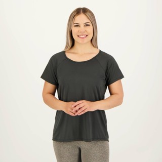 Camiseta Selene Dryfit Básica Feminina Preta em Oferta na Shopee