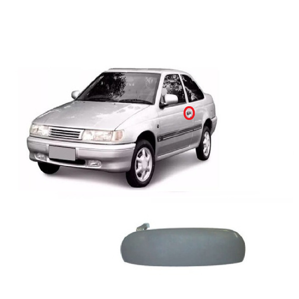 MACANETA EXTERNA DIANTEIRA LOGUS 93 94 95 96 CINZA LE em Oferta na Shopee