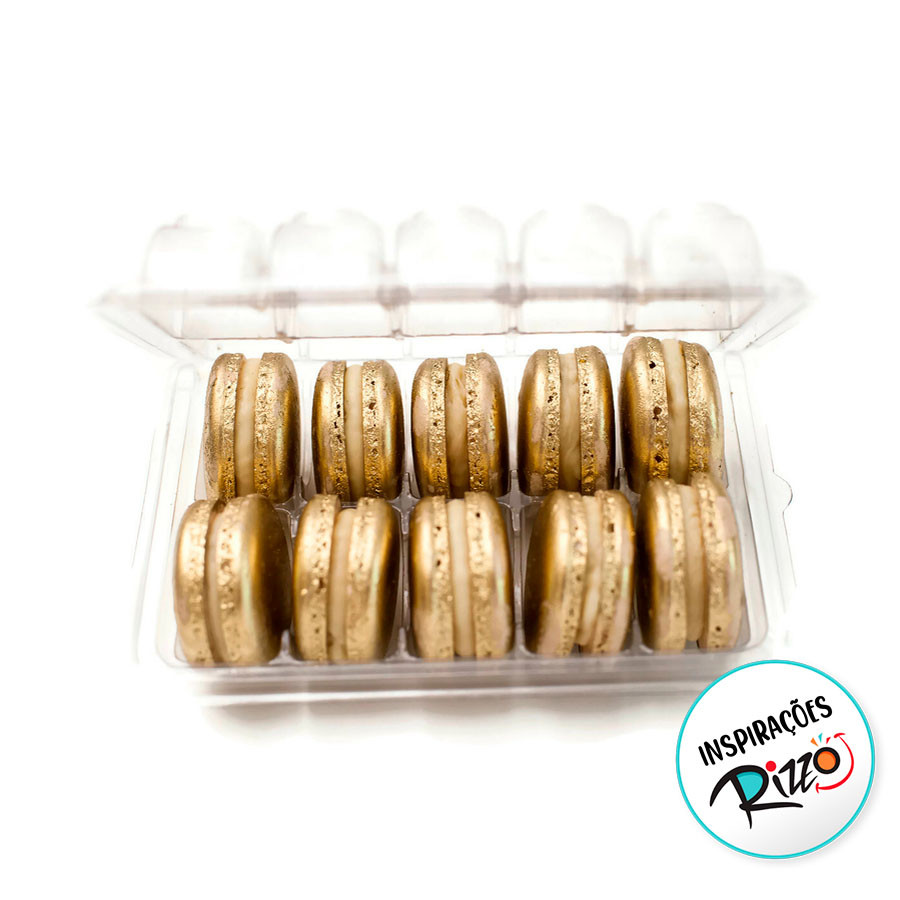 Blister com Tampa para 10 Macarons - 10,5x15,5x5cm - 20 unidades - Rizzo em Oferta na Shopee