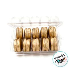 Blister com Tampa para 10 Macarons - 10,5x15,5x5cm - 20 unidades - Rizzo