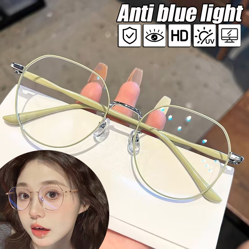 Óculos Anti-Luz Azul Para Mulheres , Estética , Masculina , Transparente , Bloqueio De