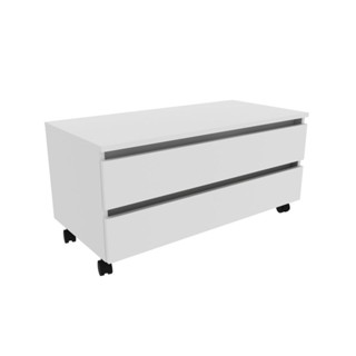 Balcão Gabinete Gaveteiro Multiuso 80 cm 2 Gavetas 4 Rodízios Para Banheiro Branco em Oferta na Shopee