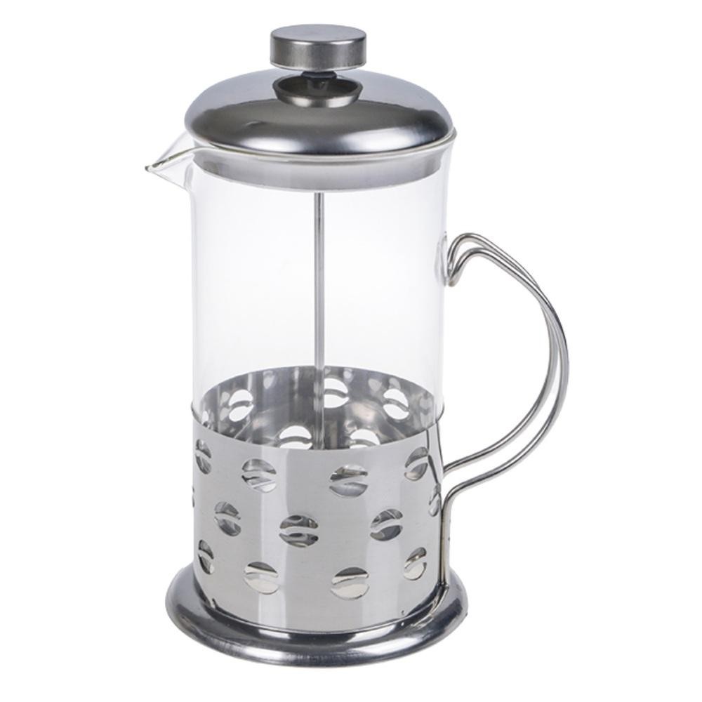 CAFETEIRA FRANCESA LUXO CHALEIRA EXPRESSA EM VIDRO CREMEIRA BULE PRENSA FRENCH PRESS LUXO 600ML EM INOX