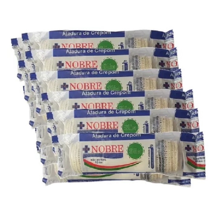 Kit de Atadura Crepe 10cmx1,8m C/36 - Nobre