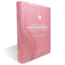 Bíblia de Estudo Pentecostal para Jovens | ARC | Letra Média | Luxo Rosa em Oferta na Shopee