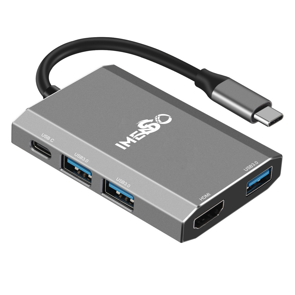 Adaptador Hub Imenso Original 3 Usb-a 1 Hdmi 1 Type-c em Oferta na Shopee