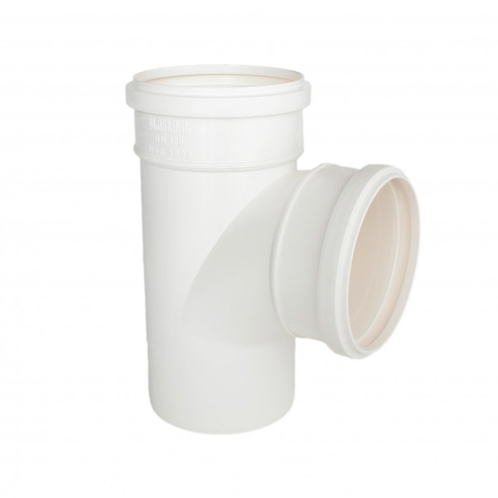 Tee de Esgoto Plastilit 100mm Embalagem com 15 Unidades - Home & Living