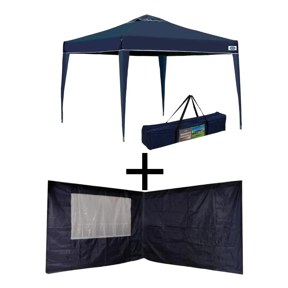 Gazebo Tenda Sanfonada de Praia Feira Com 2 Paredes Laterais MOR Oferta Modelo X-Flex Articulada Articulado Sanfonado