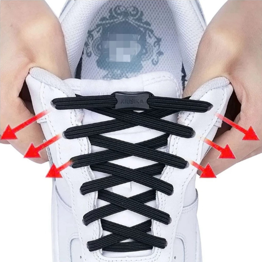 Cadarço Elástico Tênis Fecho Abs Calce Facil Pratico Rapido
