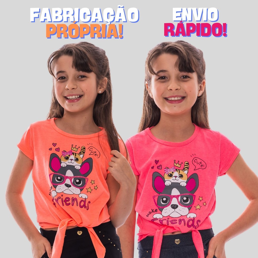 Blusa Juvenil Feminina De Amarrar 1001-1002-1003-C17