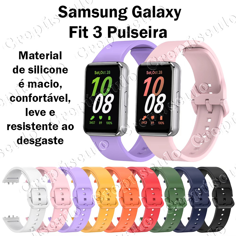 Pulseira SIlicone para Samsung smartwatch Galaxy Fit 3 SM-R390