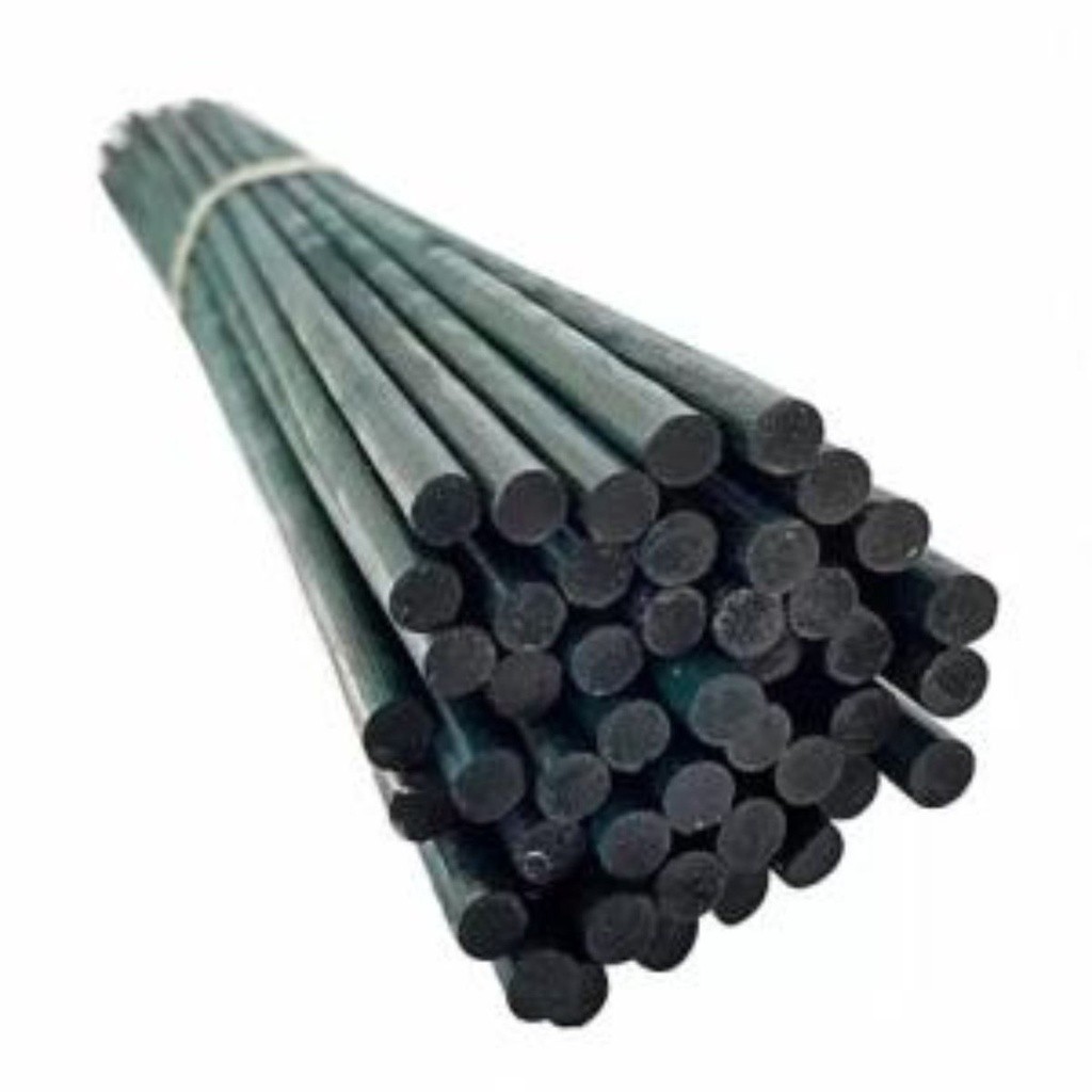 Kit 35 Estacas Tutor Suporte Planta Haste Pintada Bambu 80cm Sustentação Orquídeas Crescimento