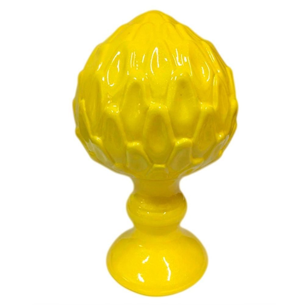 Pinha - Pinhão Tropical Elegance em Cerâmica Decorativa - Amarela