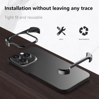 Metal Dissipação De Calor Caso Telefone Para Iphone 13 14 15 16 17 Pro Max Luz Fina Irregular Alumínio Pára-Choques Prom em Oferta na Shopee