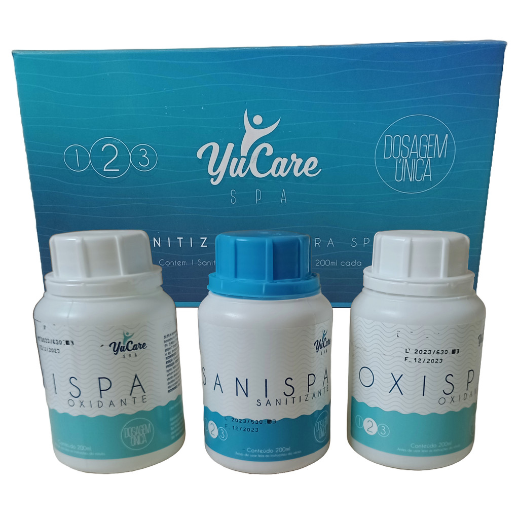 Tratamento Saudável Para Spa Ofurô Kit Yucare 100% Sem Cloro Maresias