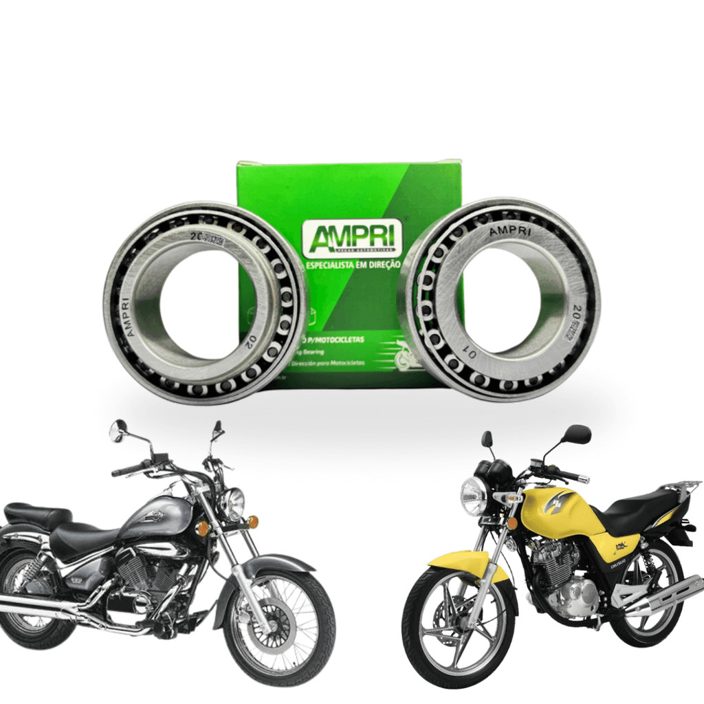 Caixa de Direção Ampri com Rolamento Cônico para YES, Intruder 125, GSR 150i e Katana