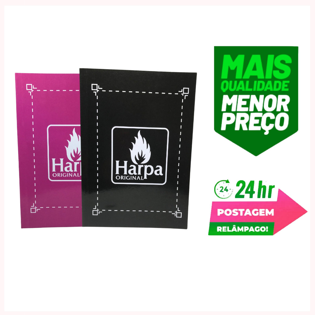 Kit 2 Harpa Crista Original 640 Hinos Letra Grande em Oferta na Shopee
