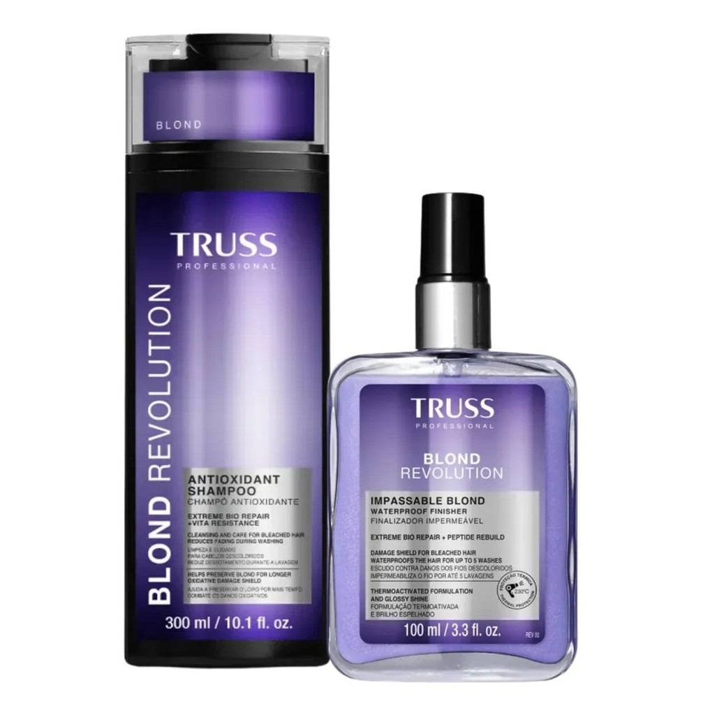 Kit Truss Blond Revolution - Shampoo 300ml + Finalizador Impermeável 100ml