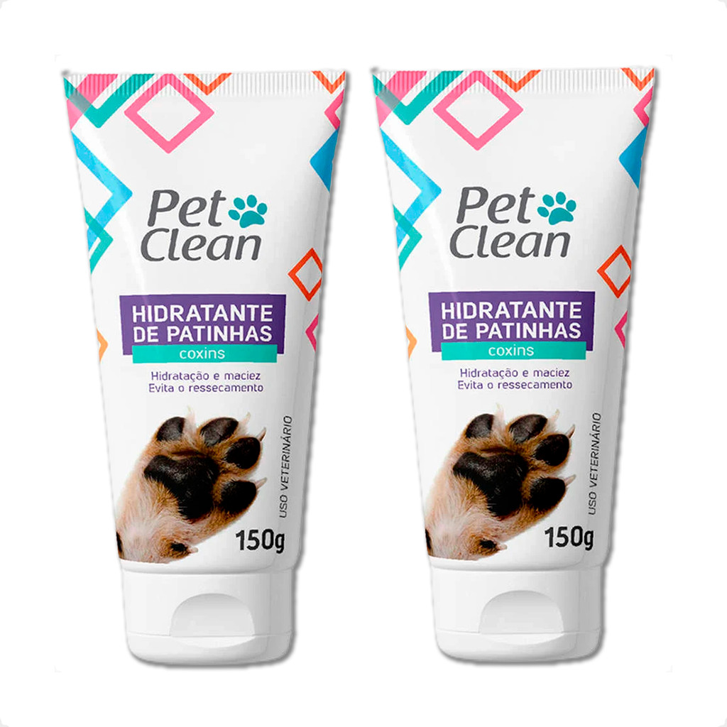 Kit 2 Hidratante de Patinhas Pet Clean Coxins para Cães - 150g em Oferta na Shopee