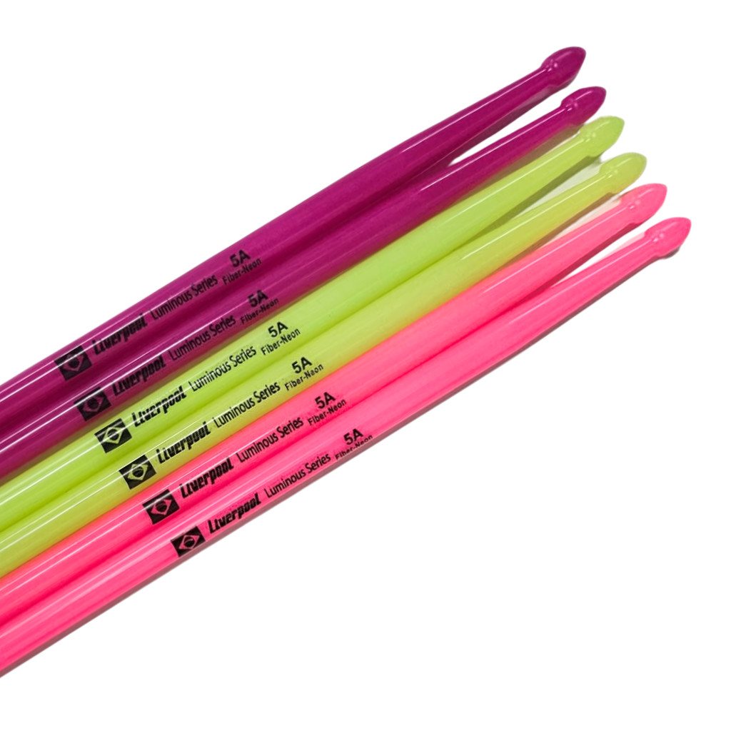 Baqueta Neon Fluorescente Brilha no escuro 5A