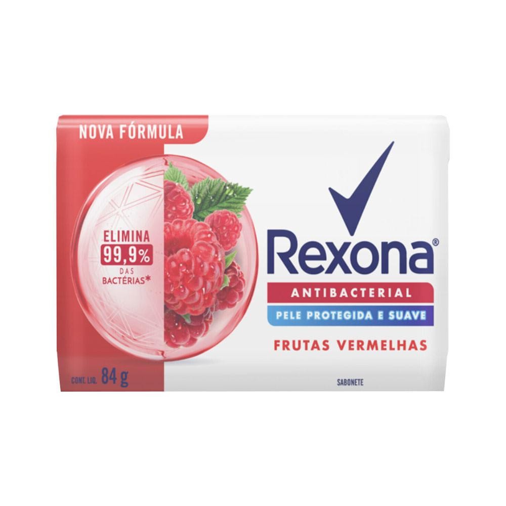 Sabonete Rexona Barra Antibacterial 84Gr Frutas Vermelhas em Oferta na Shopee