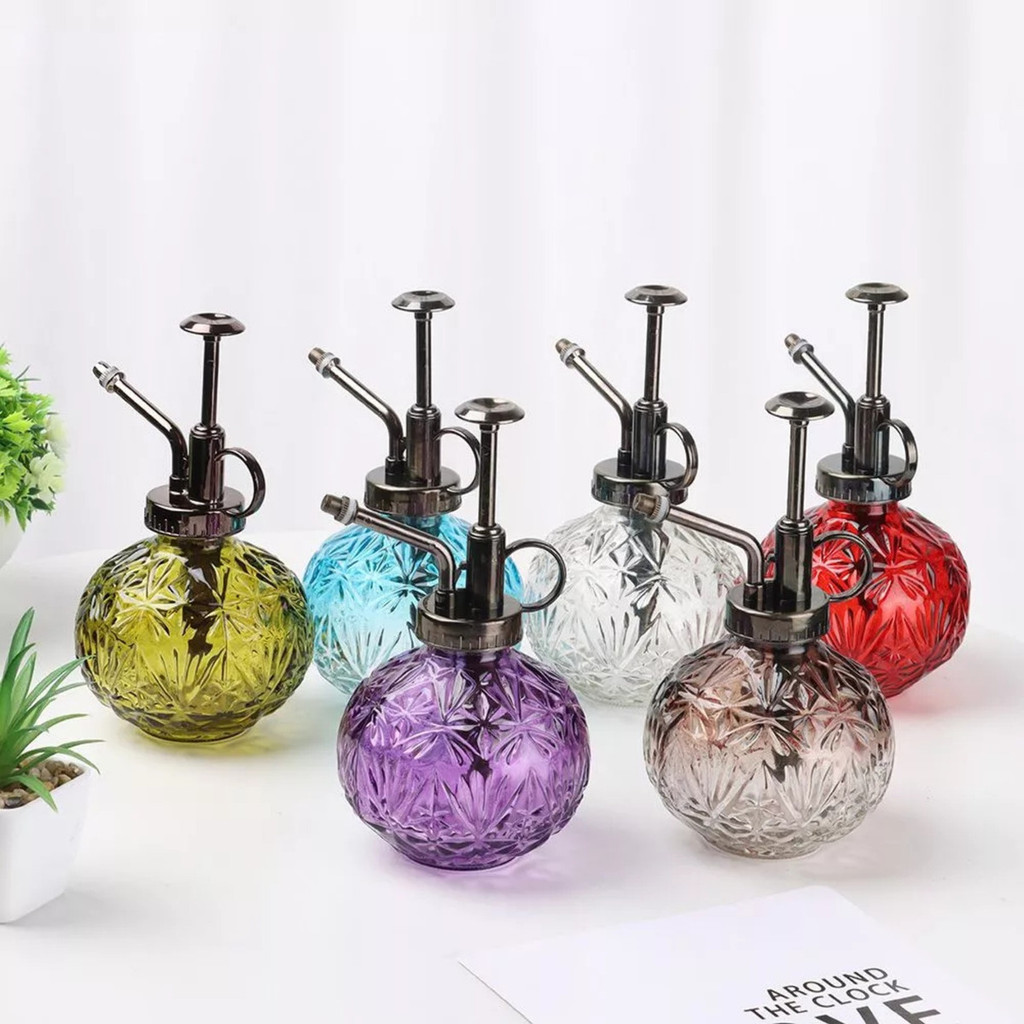 Pulverizador De Vidro Vintage Para Plantas Doméstico 240ML Pote De Rega De Jardinagem Pulverizador De Pressão