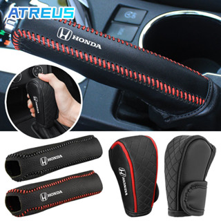 Honda Proteção Do Freio De Mão Carro Tampa Da Alavanca De Câmbio Do Carro Couro Capa Do Freio De Mão Decoração Capa em Oferta na Shopee