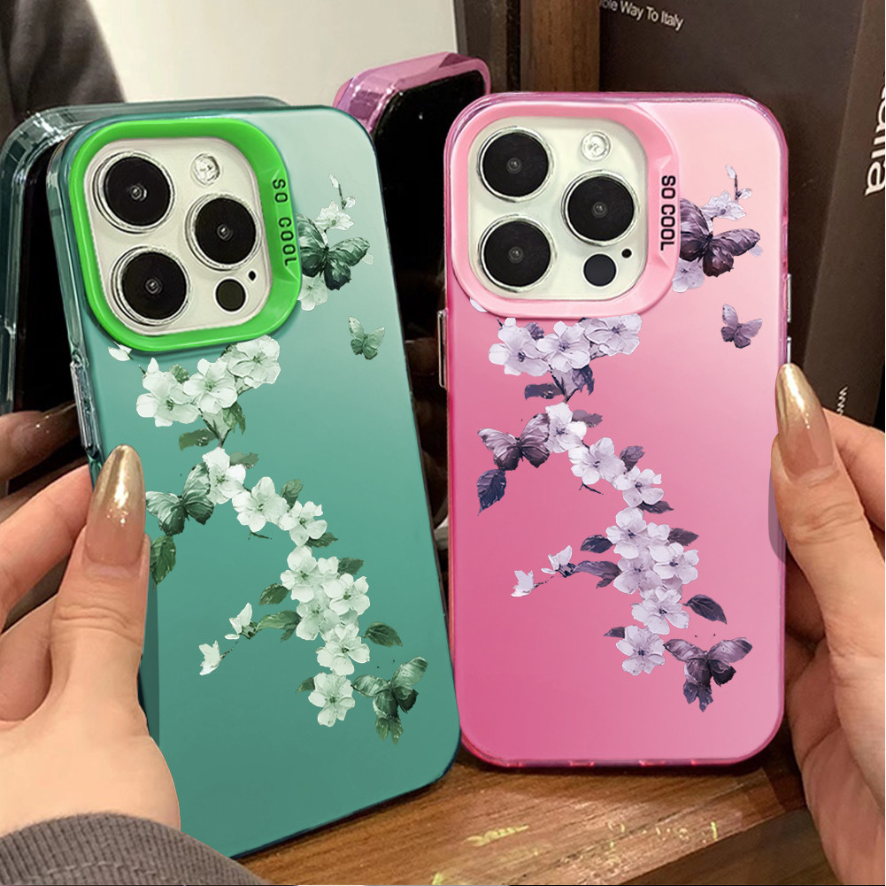 Capa Anti-Choque Flor Para Samsung A04 A05 A05S A10 A11 A12 A15 A23 A32 A34 A35 A50 A51 A52 A54 A55 S20 S21 S22 S23 S24 