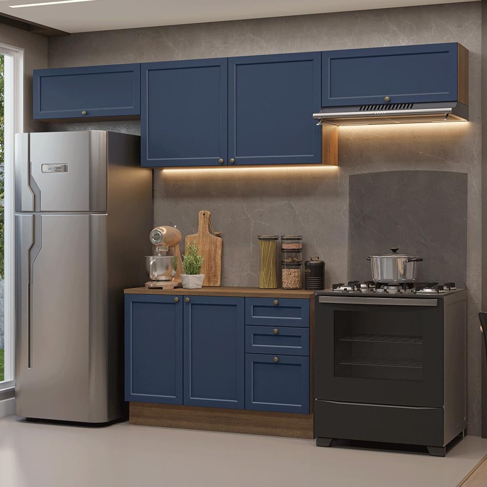 Armário de Cozinha Completa 280 cm Vik Madesa 01