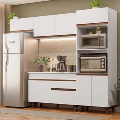 Cozinha Completa Madesa Reims C/Armário E Balcão - Branco