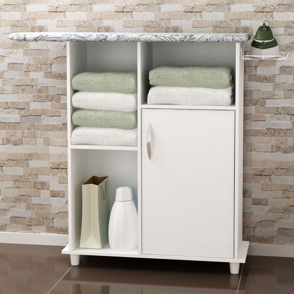 Tábua de Passar Roupa 1 Porta Omega Branco New - Pnr Móveis em Oferta na Shopee