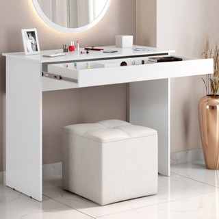 Escrivaninha Roma com Gaveta Mesa de escritório estudos ou Penteadeira em Oferta na Shopee