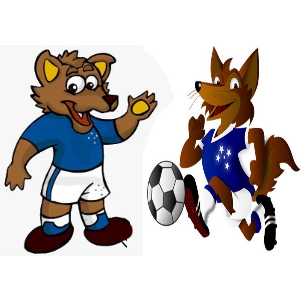Mascote do Cruzeiro decoraçao de festa feito em Mdf 3 mm