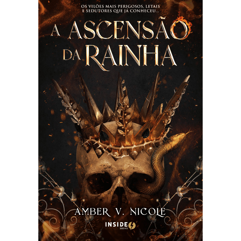 Capa do livro Livro - A Ascensão da Rainha - por Amber V. Nicole - Editora Inside Books