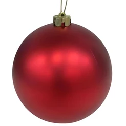 Bola De Natal Fosca Grande - Vermelha - 25cm - 1 unidade - Rizzo
