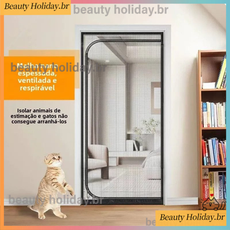 Grande tamanho da porta anti-gato porta anti gato de tela para gatos cerca tela de proteção para porta