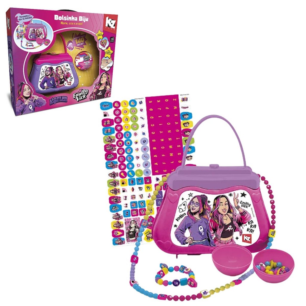 Brinquedo Bolsinha Biju Emilly Vick e Katlen Dos Rosa - Elka em Oferta na Shopee