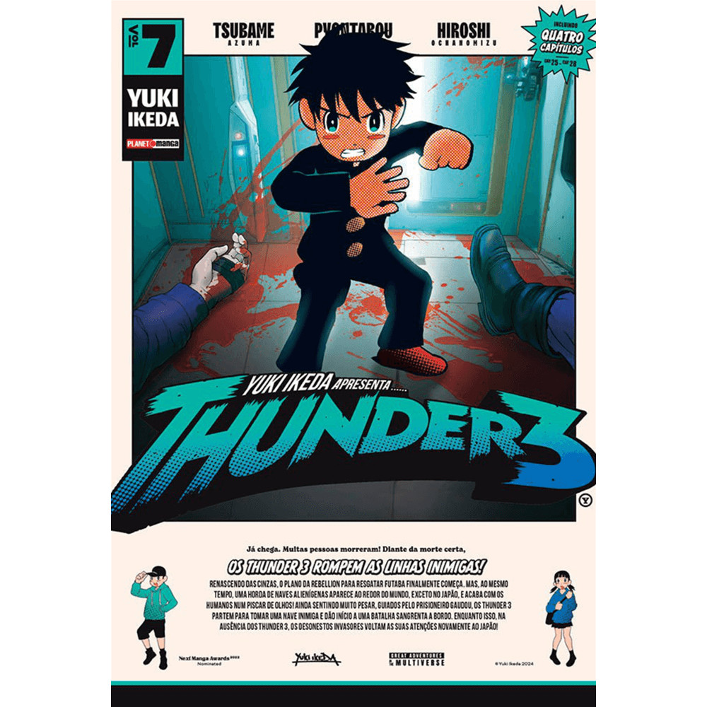 Mangá - Thunder 3 Vol. 7 - por Yuuki Ikeda - Editora Panini ISBN 9786525938073
