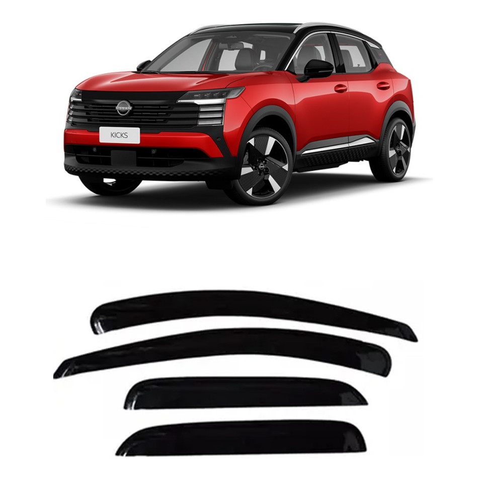 Defletor Calha De Chuva Novo Nissan Kicks 2025 2026