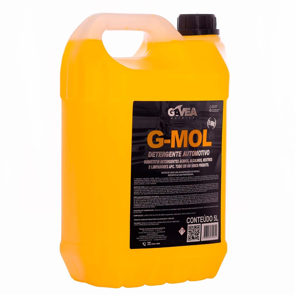 Shampoo Automotivo Multifunção GAVEA G-MOL - 5 Litros