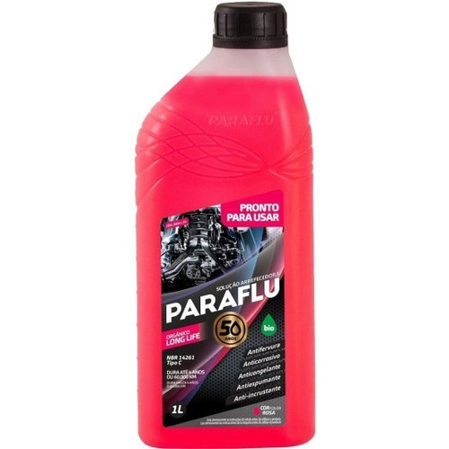 ADITIVO PARAFLU RAD ORGANICO LONG-LIFE ROSA PRONTO PARA USO em Oferta na Shopee