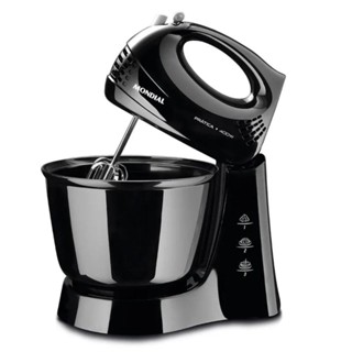 Batedeira Mondial Prática 3 Velocidades + Turbo 400W Preto 127V - B-44-B em Oferta na Shopee