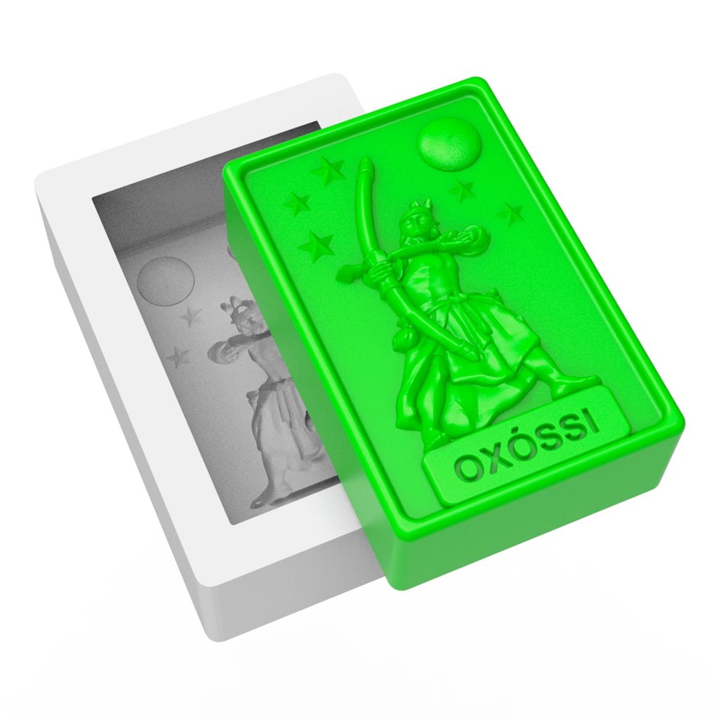 Molde de Silicone Orixá Oxóssi – Para Sabonetes, Gesso, Resina, Velas e Artesanato
