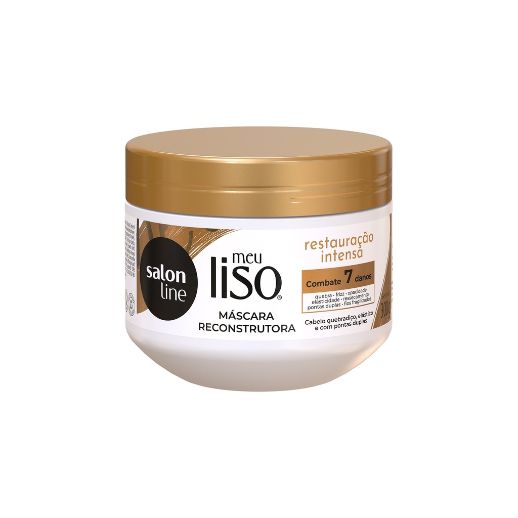 Máscara Restauradora Meu Liso Restauração Intensa Salon Line 300g - Beauty