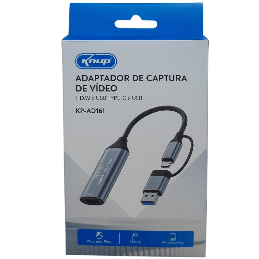 Adaptador De Captura De Vídeo HDMI / USB  / TIPO C