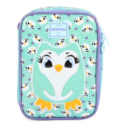 Estojo Escolar 100 Pens Bichinhos Up4you By Luxcel Ref 41144