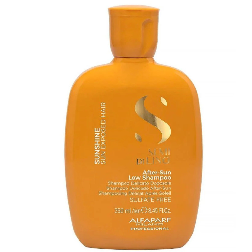 Shampoo Pós Sol Alfaparf Semi di Lino Sunshine 250ml Limpa Resíduos de Cloro Sal e  em Oferta na Shopee